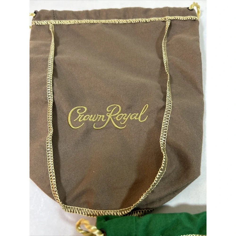 Lot 5 Crown Royal Bottle‎ Bags Green Taupe Purple Peach Crafts Recycle